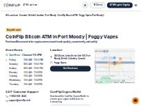 Website Screenshot CoinFlip Bitcoin ATM - Foggy Vapes (Port Moody)