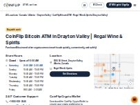 Website Screenshot CoinFlip Bitcoin ATM - Regal Wine & Spirits (Drayton Valley)