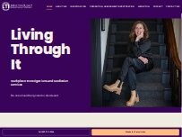 Website Screenshot Living Through It Workplace Investigations and Mediation Services