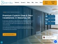 Website Screenshot Champagne Glass and Door