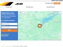 Website Screenshot Allied Van Lines