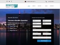 Website Screenshot Benefits Matter - Warren Handsor Broker