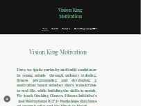 Website Screenshot Vision King Motivation