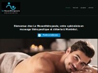 Website Screenshot Le Massothérapeute