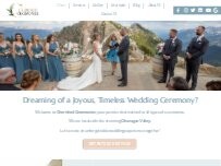 Website Screenshot Cherished Ceremonies
