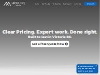 Website Screenshot McGuire Roofing