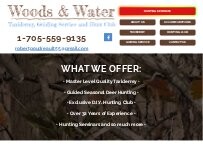Website Screenshot Woods And Water Taxidermy & Guiding Services