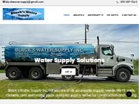 Website Screenshot Black's Water Supply Inc