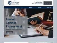 Website Screenshot Thomas Legal Services