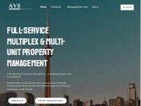 Website Screenshot AVS Hospitality
