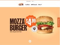 Website Screenshot A&W Canada