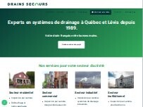Website Screenshot Drains Secours Inc