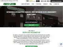 Website Screenshot Stop N Go Automotive Centre