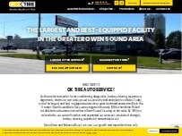 Website Screenshot OK Tire Auto Service