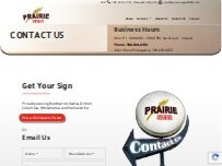Website Screenshot Prairie Signs (2000) Ltd