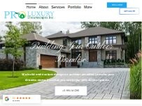 Website Screenshot Proluxury Dreamscapes INC