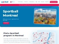 Website Screenshot Sportball Montreal