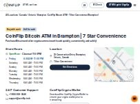 Website Screenshot CoinFlip Bitcoin ATM - 7 Star Convenience (Brampton)