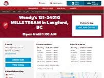 Website Screenshot Wendy's