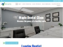 Website Screenshot Maple Dental Clinic
