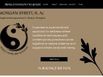 Website Screenshot Perfect Harmony Wellness
