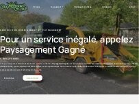Website Screenshot Paysagement Déneigement Gagné
