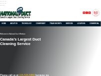 Website Screenshot National Duct Windsor