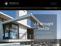 Website Screenshot J A Wrought Iron Co