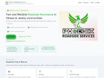 Website Screenshot Phoenix Roadside Services