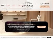 Website Screenshot Esthétique Gold Butterfly