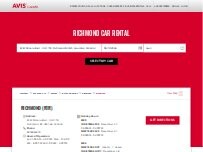 Website Screenshot Avis Car Rental