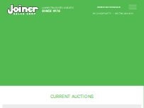 Website Screenshot Joiner Sales Corp