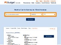 Website Screenshot Budget Car Rental