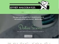 Website Screenshot Jeffrey Malcolm Denturist