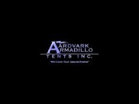 Website Screenshot Aardvark Armadillo Tents Inc