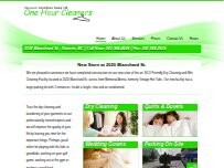Website Screenshot One Hour Cleaners