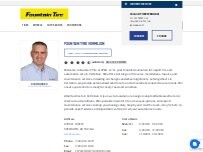 Website Screenshot Fountain Tire