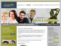 Winnipeg Hair Transplant Clinic website screenshot