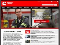 Cummins Western Canada website screenshot