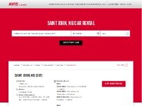 Website Screenshot Avis Car Rental