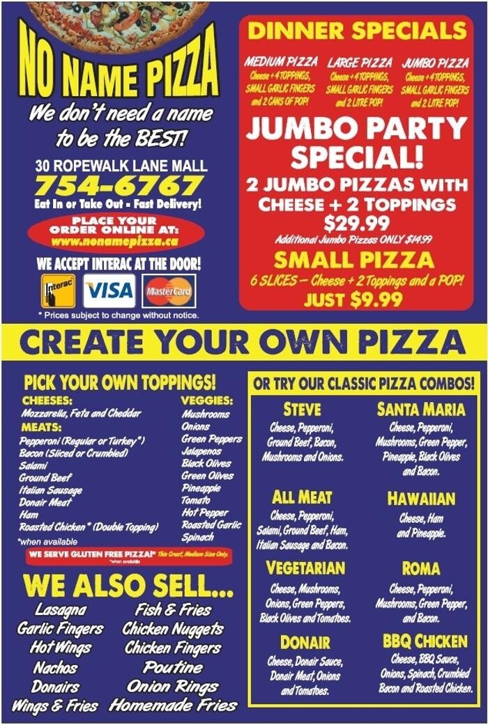 Images No Name Pizza