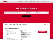 Website Screenshot Avis Car Rental