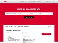 Website Screenshot Avis Car Rental
