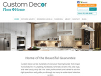 Custom Decor Carpet One Floor & Home website screenshot