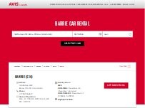 Website Screenshot Avis Car Rental