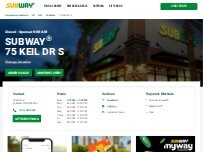 Website Screenshot Subway