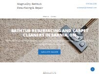 Website Screenshot Magna-Dry Bathtub Resurfacing & Repair