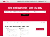 Website Screenshot Avis Car Rental