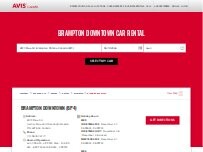 Website Screenshot Avis Car Rental