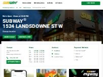 Website Screenshot Subway